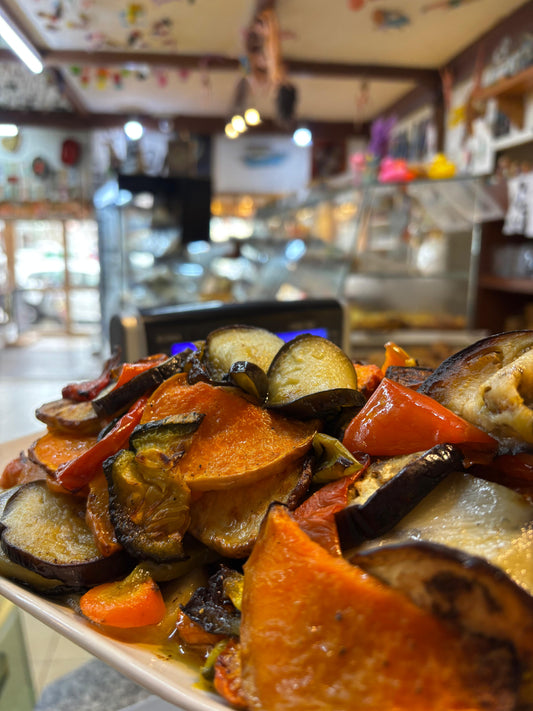 Verduras asadas al horno